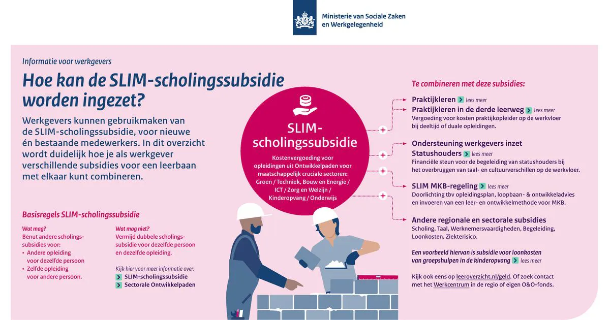 SLIM subsidie ministerie